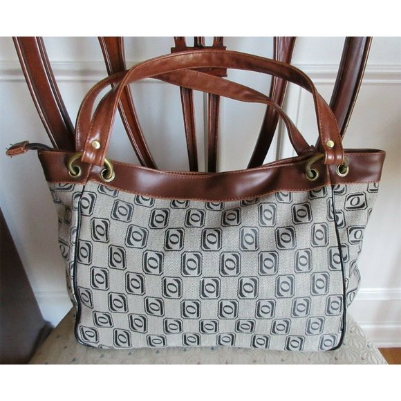 Langshahong Large Zippered Carry-On Bag Tote Brown - Picture 2 of 8